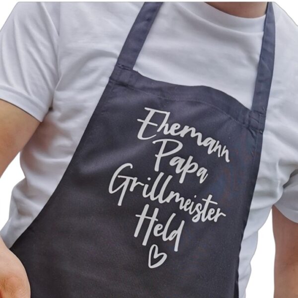 Schürze “Vorname + beliebige Personalisierung” Grillen Schürze Mann Geschenk Geburtstag personalisiert