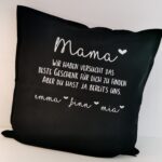 Kissen “Mama + Kindernamen” Muttertag Mama Geschenk
